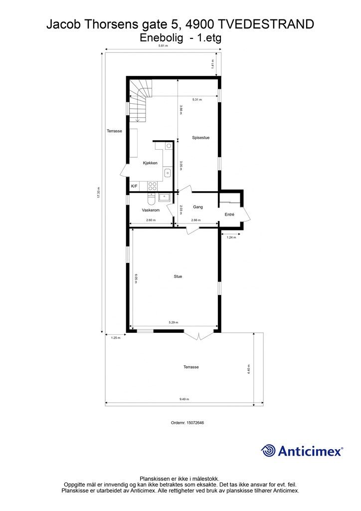Plantegning 1. etasje