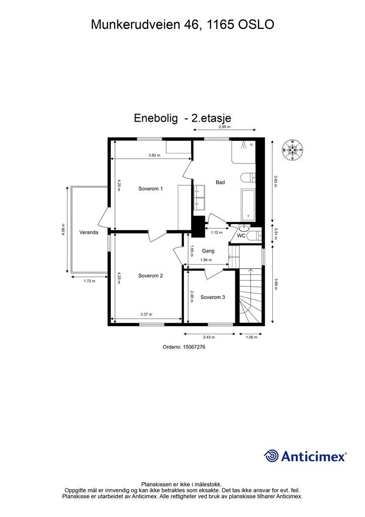 Plantegning - 2. etasje