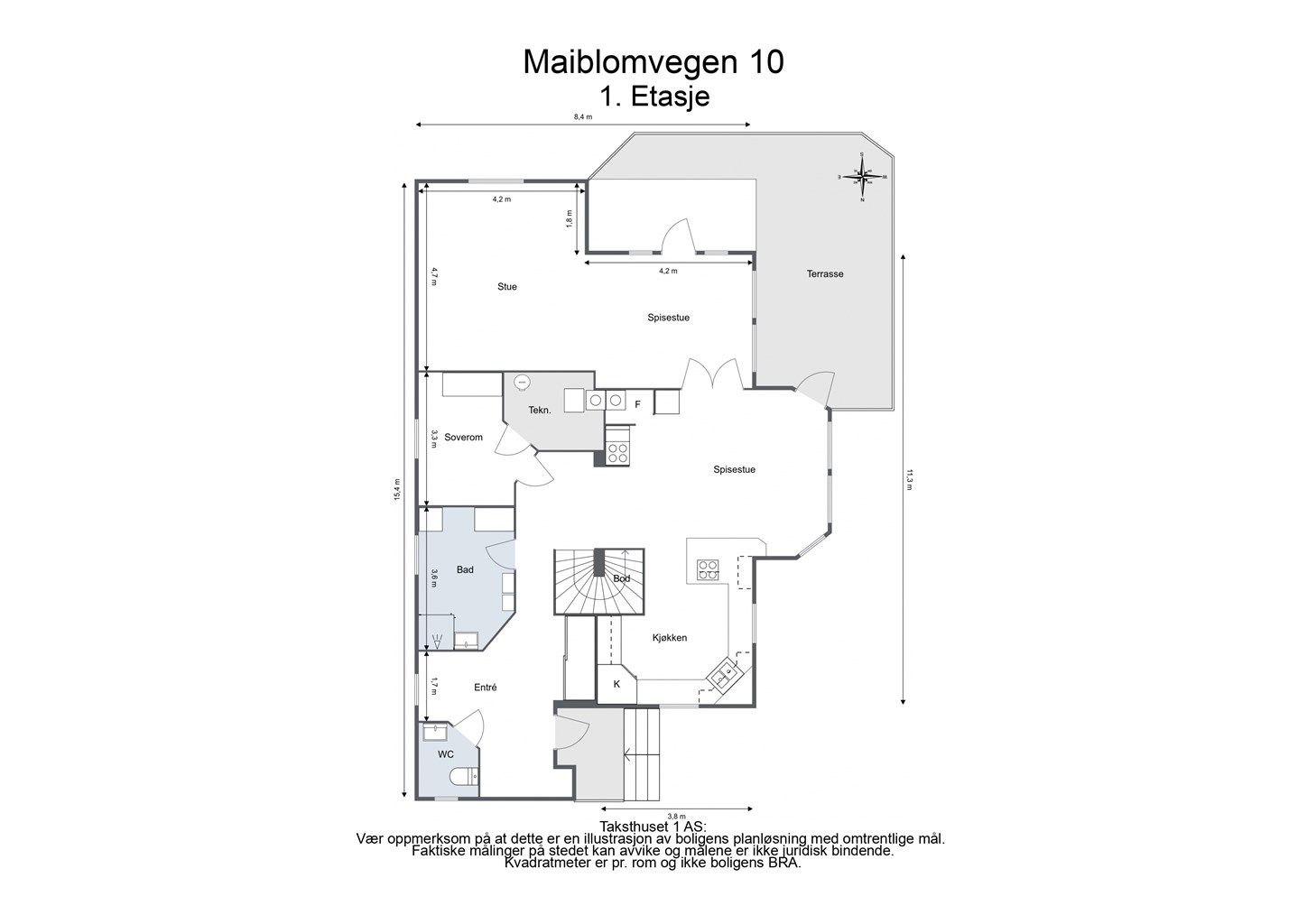 Plantegning 1. etasje