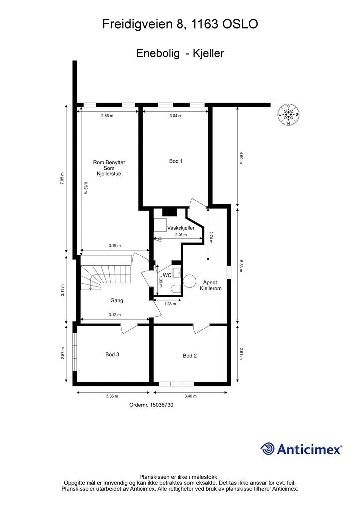 Plantegning - Kjeller