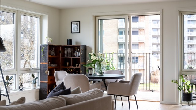 Balansert ventilasjon i leiligheten bidrar til et godt inneklima og bomiljø.