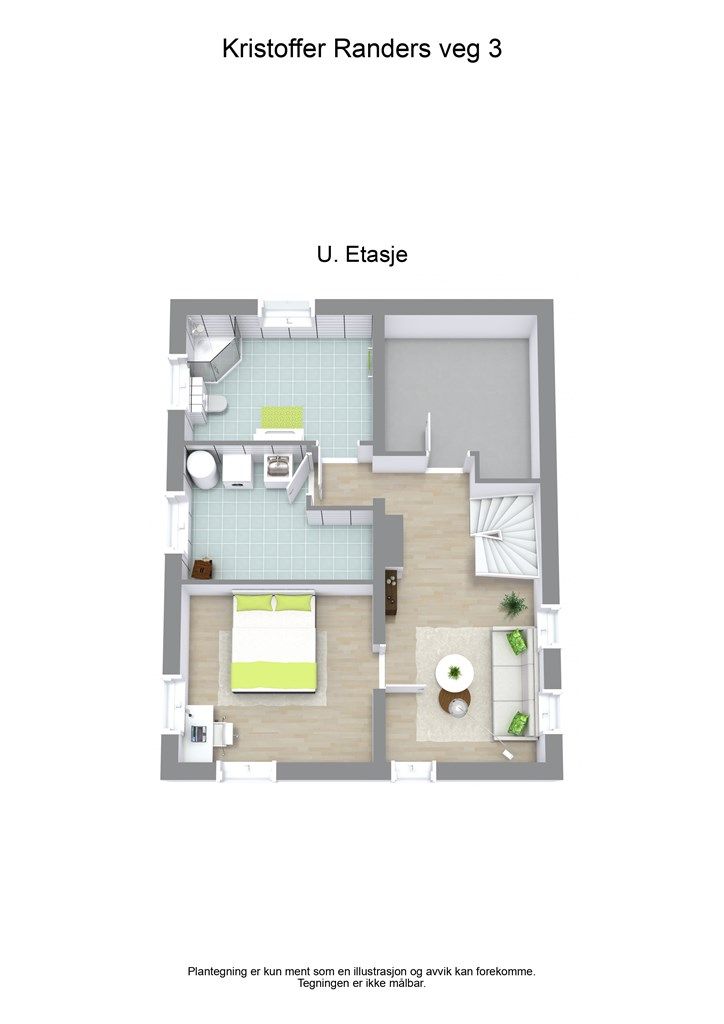 Kristoffer Randers veg 3 - 3D - U