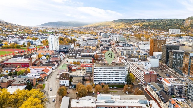 Leiligheten har en sentral og pendlervennlig beliggenhet med kort vei til flere servicetilbud samt offentlig kommunikasjon.
Foto: Stine Prøitz Jørgensen