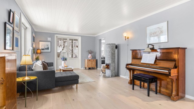 Klebersteinsovn i rommet for ekstra varme og hygge
