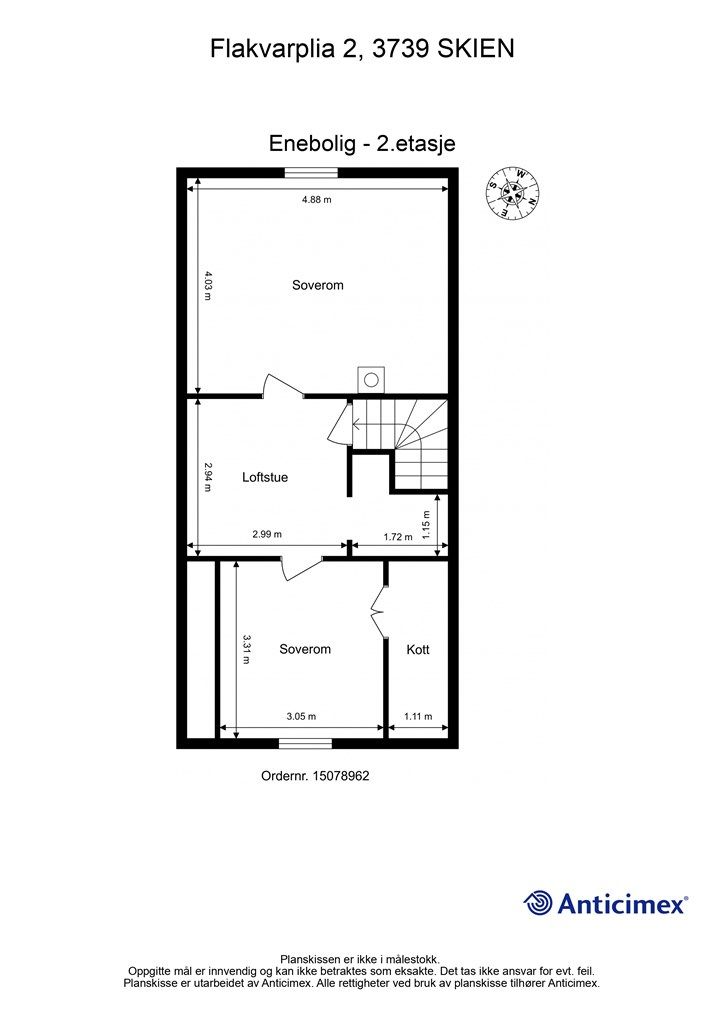 Plantegning 2. etasje.