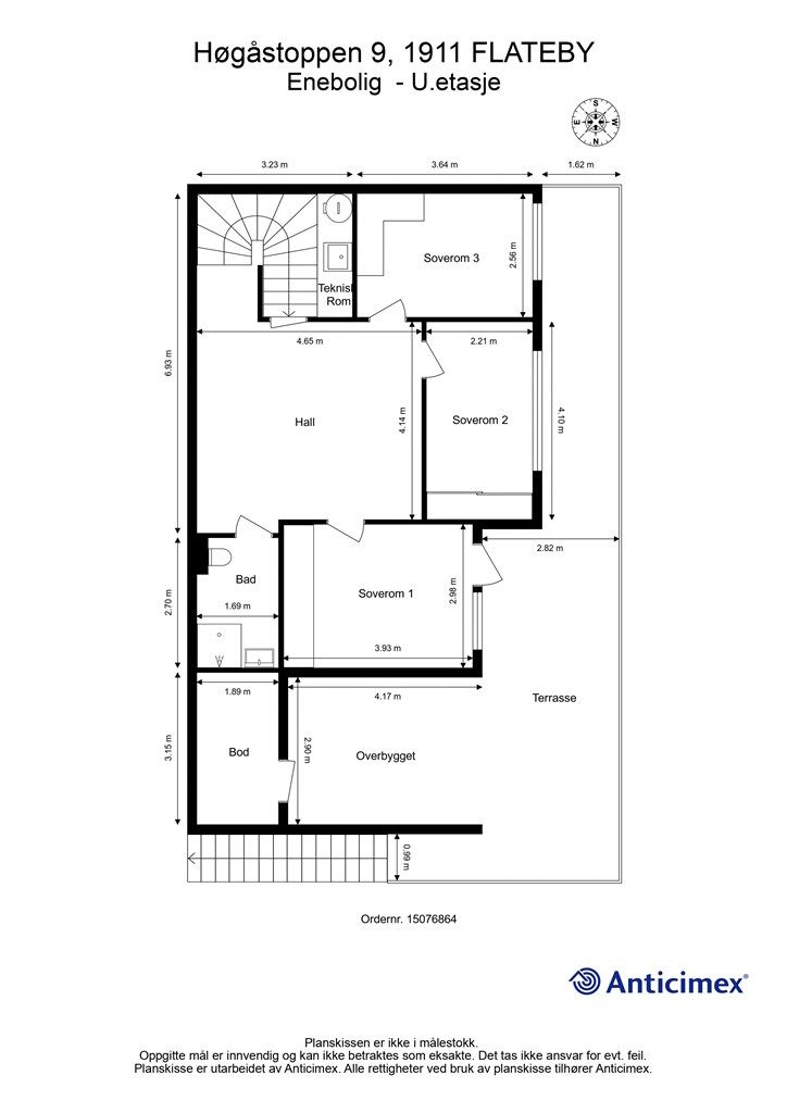 Plantegning U.etasje