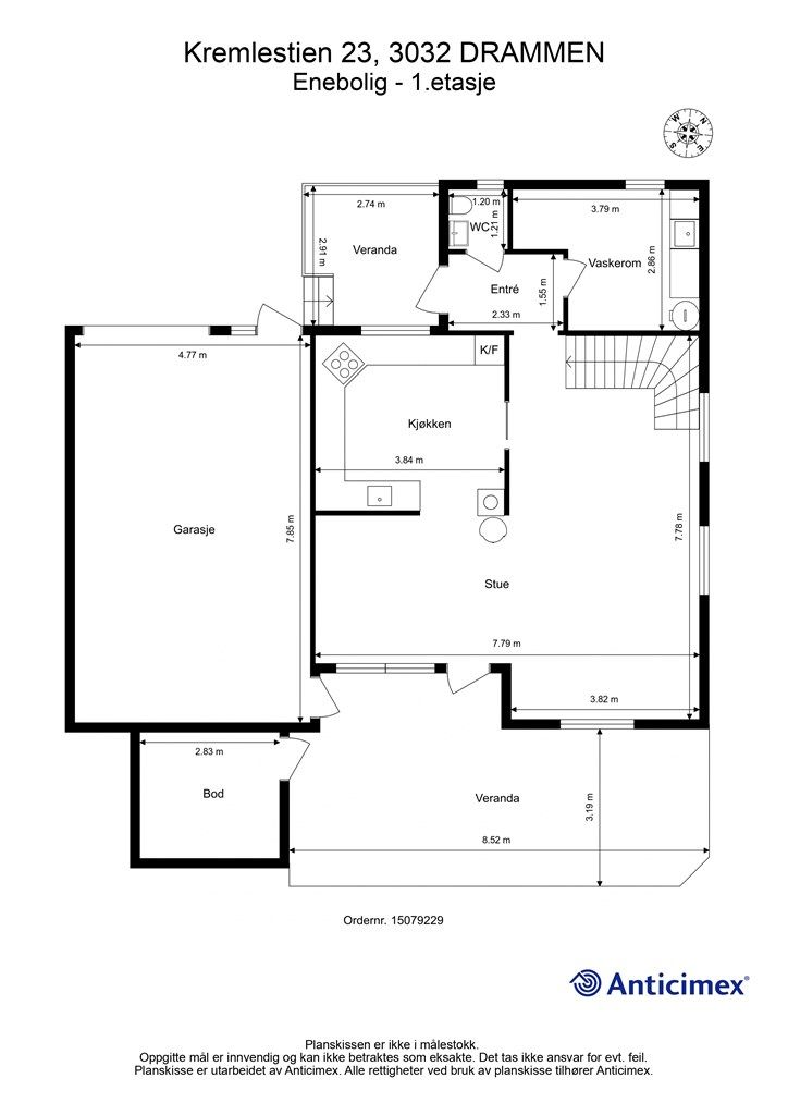 Plantegning - 1. etasje
