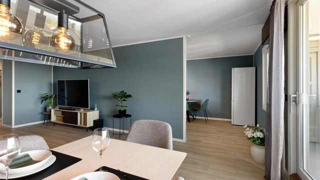 Utgang fra stuen til balkongen