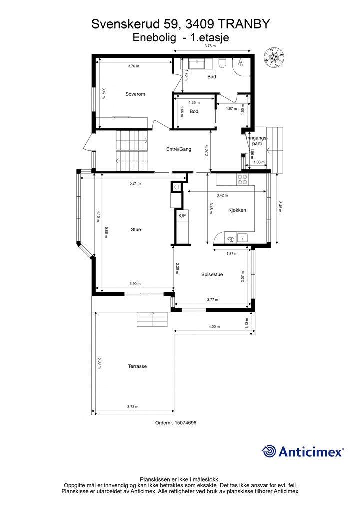 Plantegning - 1.etasje
