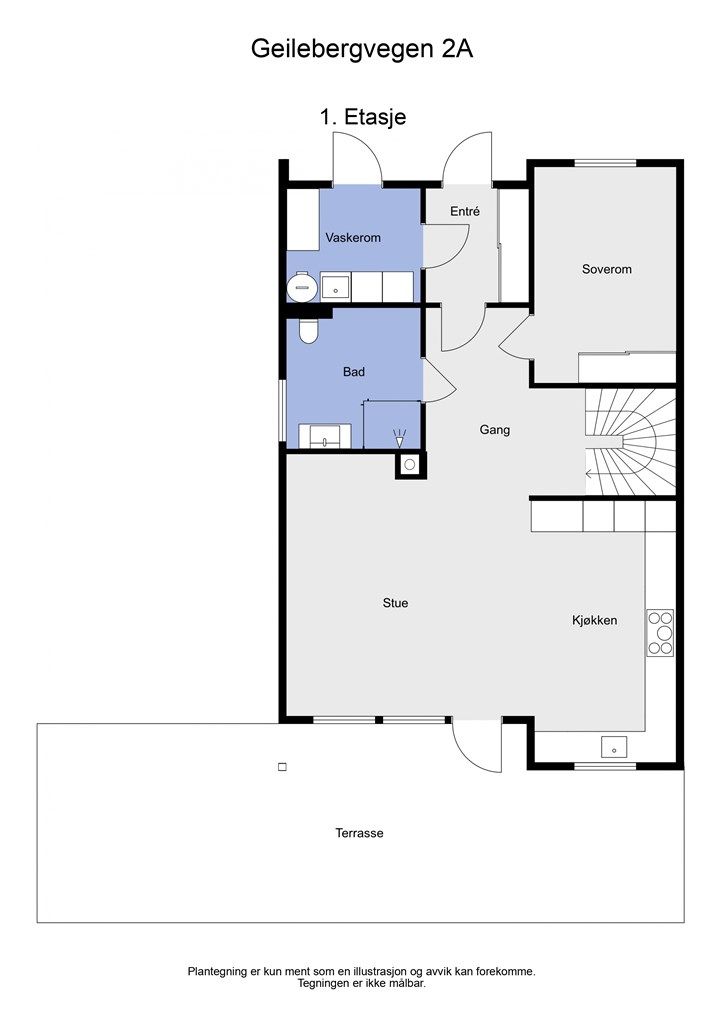 2 D plantegning 1. etasje