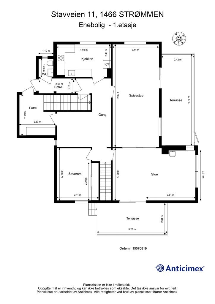 Plantegning 1 etasje