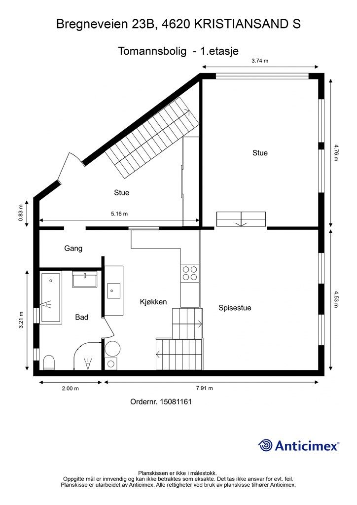Plantegning - 2. etasje
