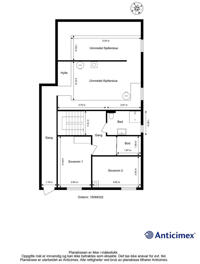 Plantegning - Enebolig - Underetasje 