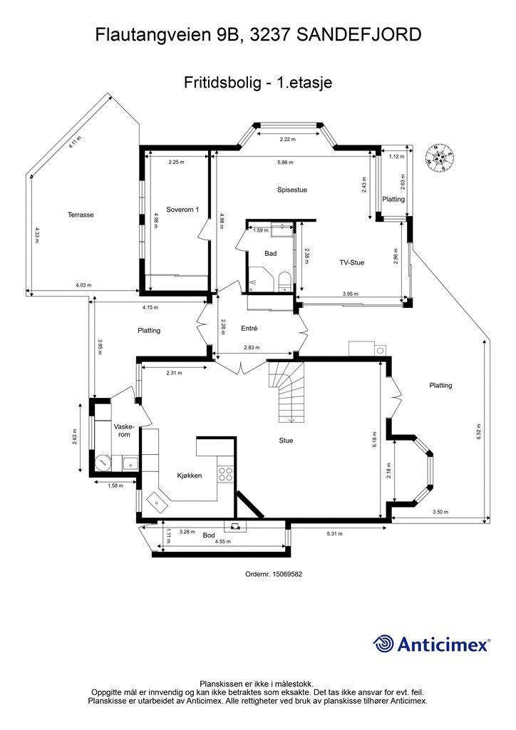 Plantegning-Fritidsbolig - 1.etasje