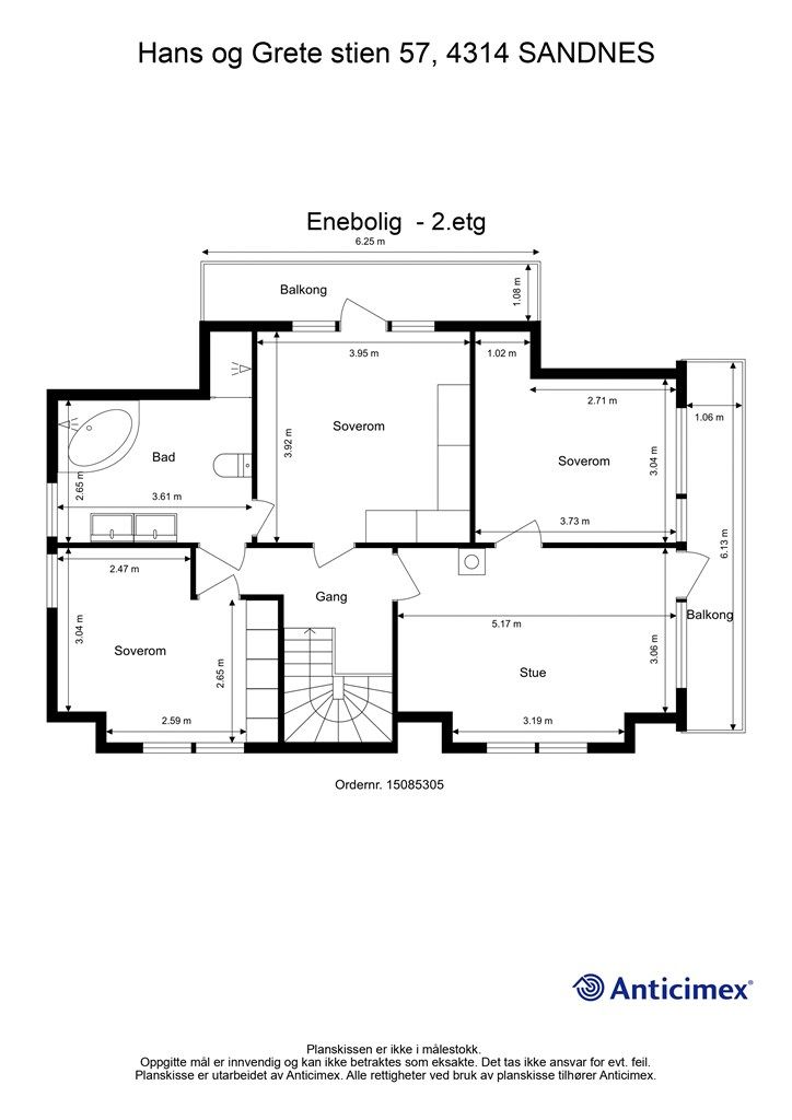 Plantegning 2. Etasje.
