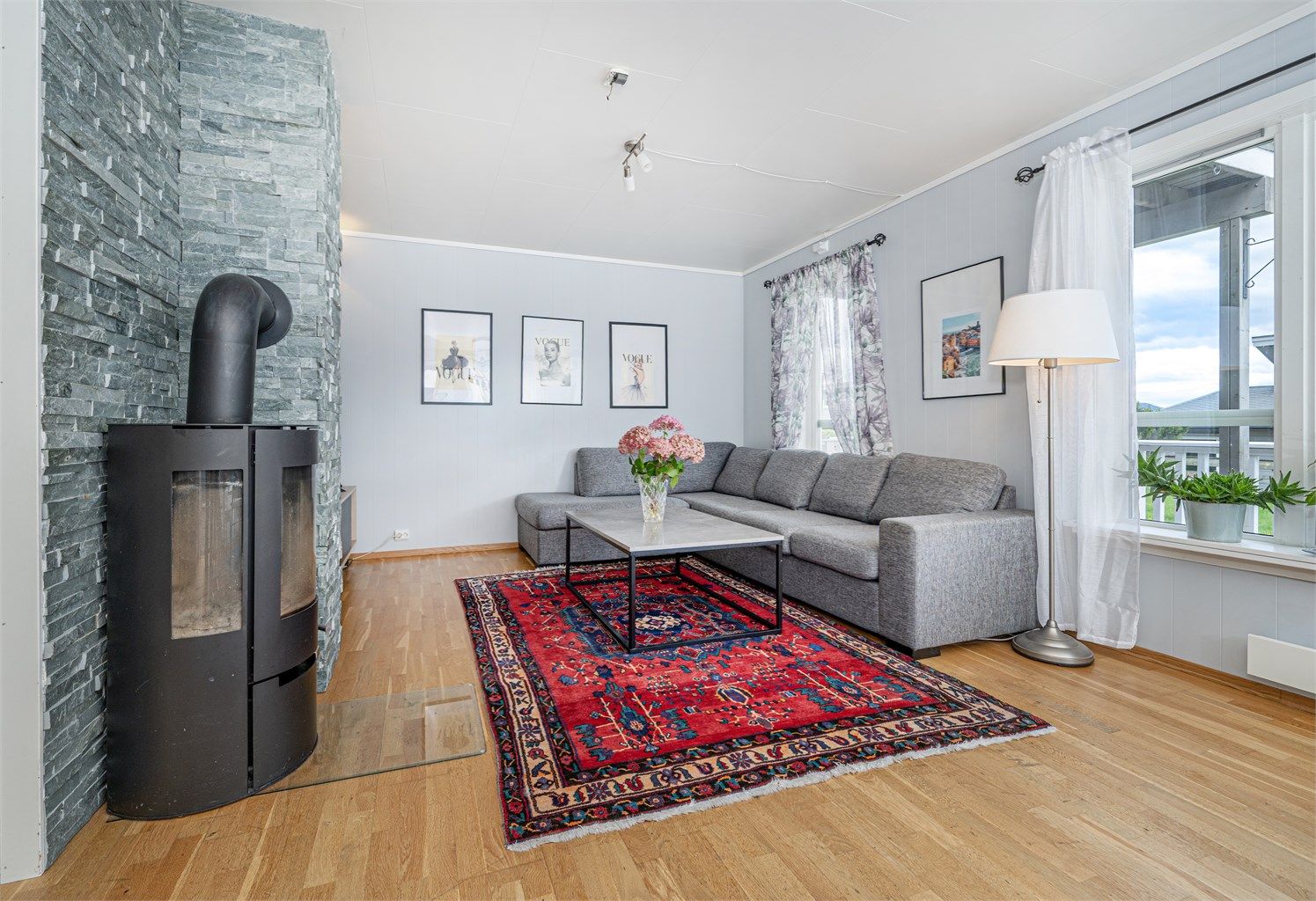 Sofakroken på stuen 