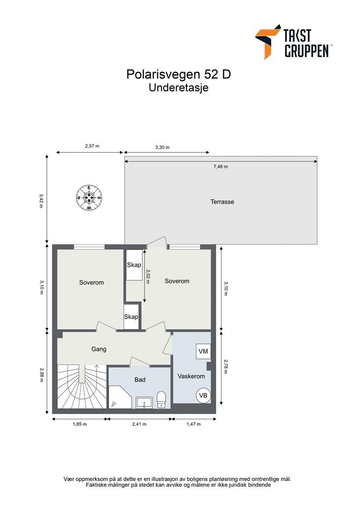 Plantegning - Underetasje.