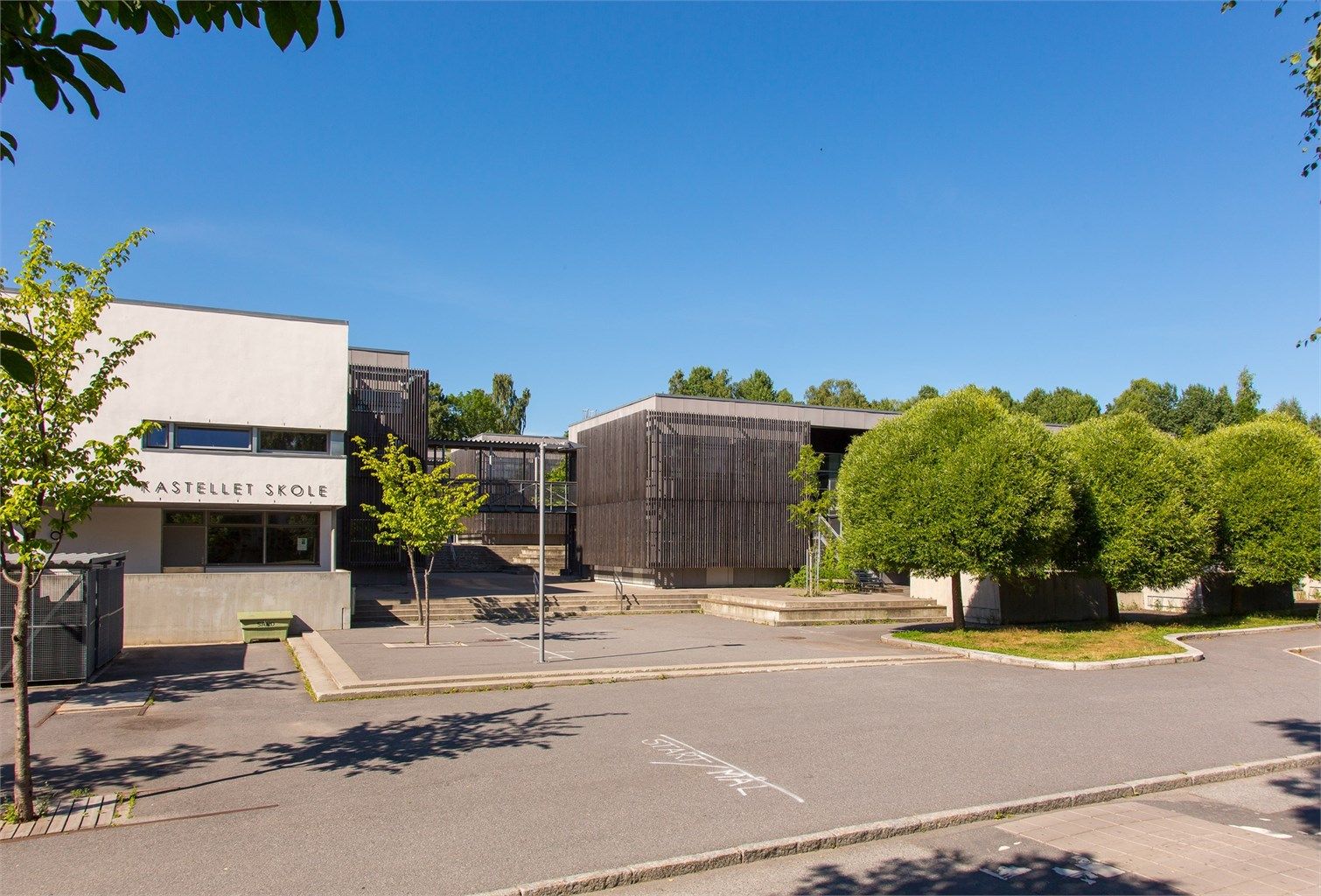 Kort og lite trafikkert skolvei til Kastellet skole (1.-10. klasse)