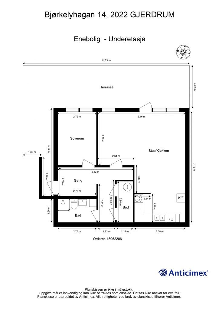 Plantegning underetasje