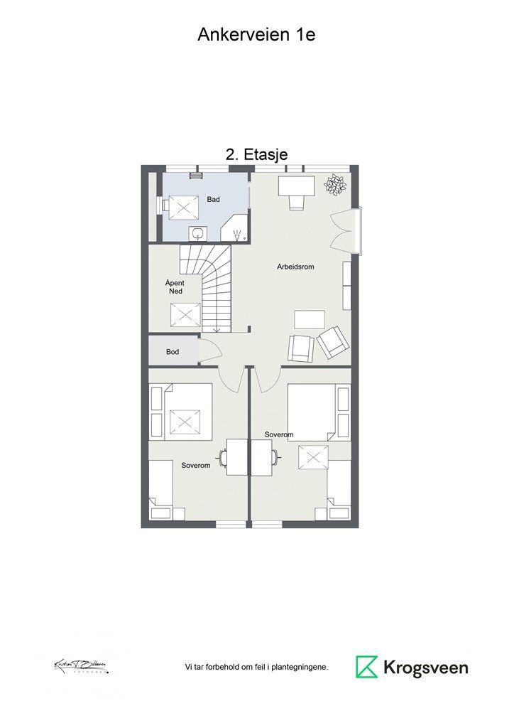 Planskisse. 2. etasje.