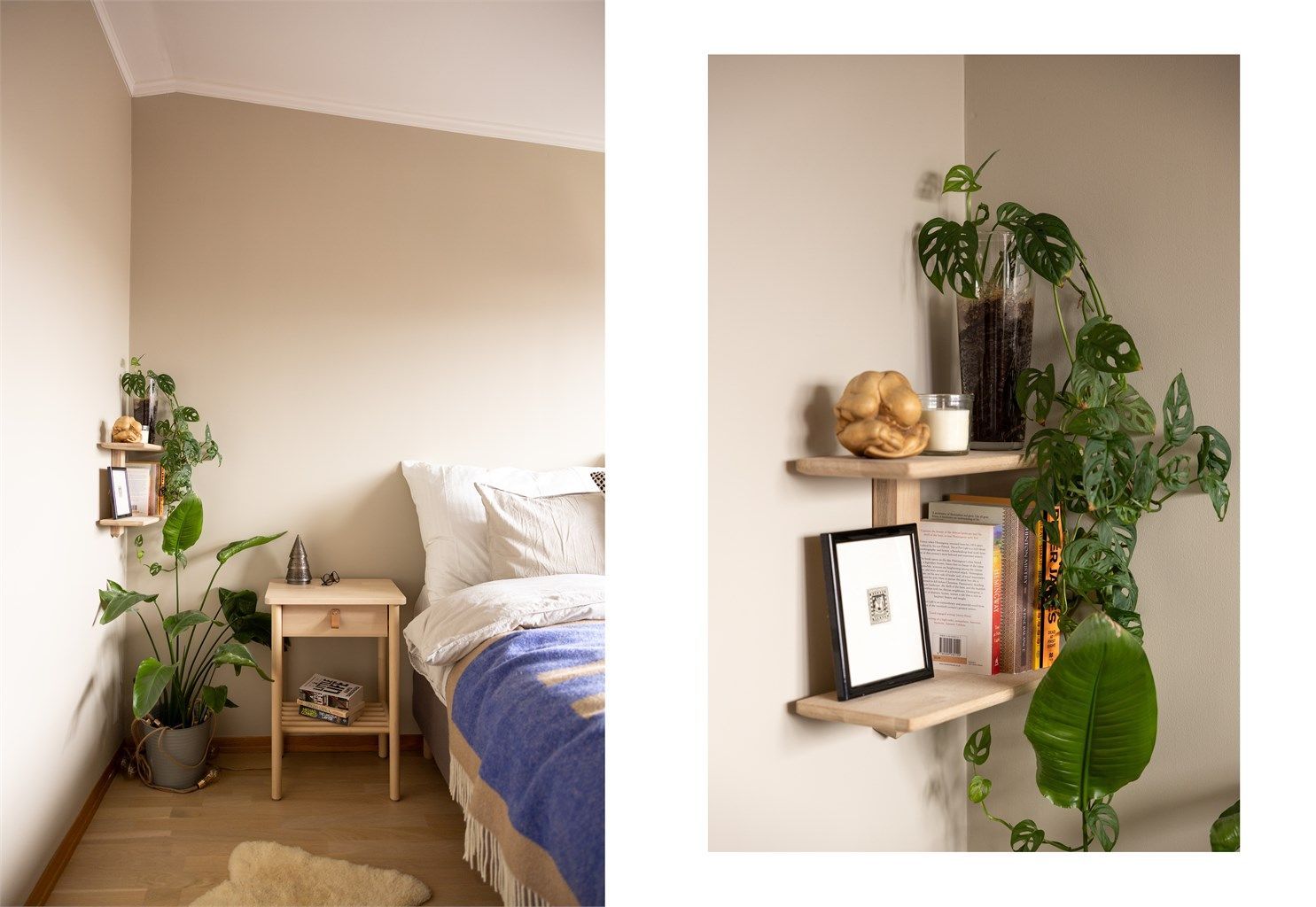 Detaljer fra hovedsoverommet.