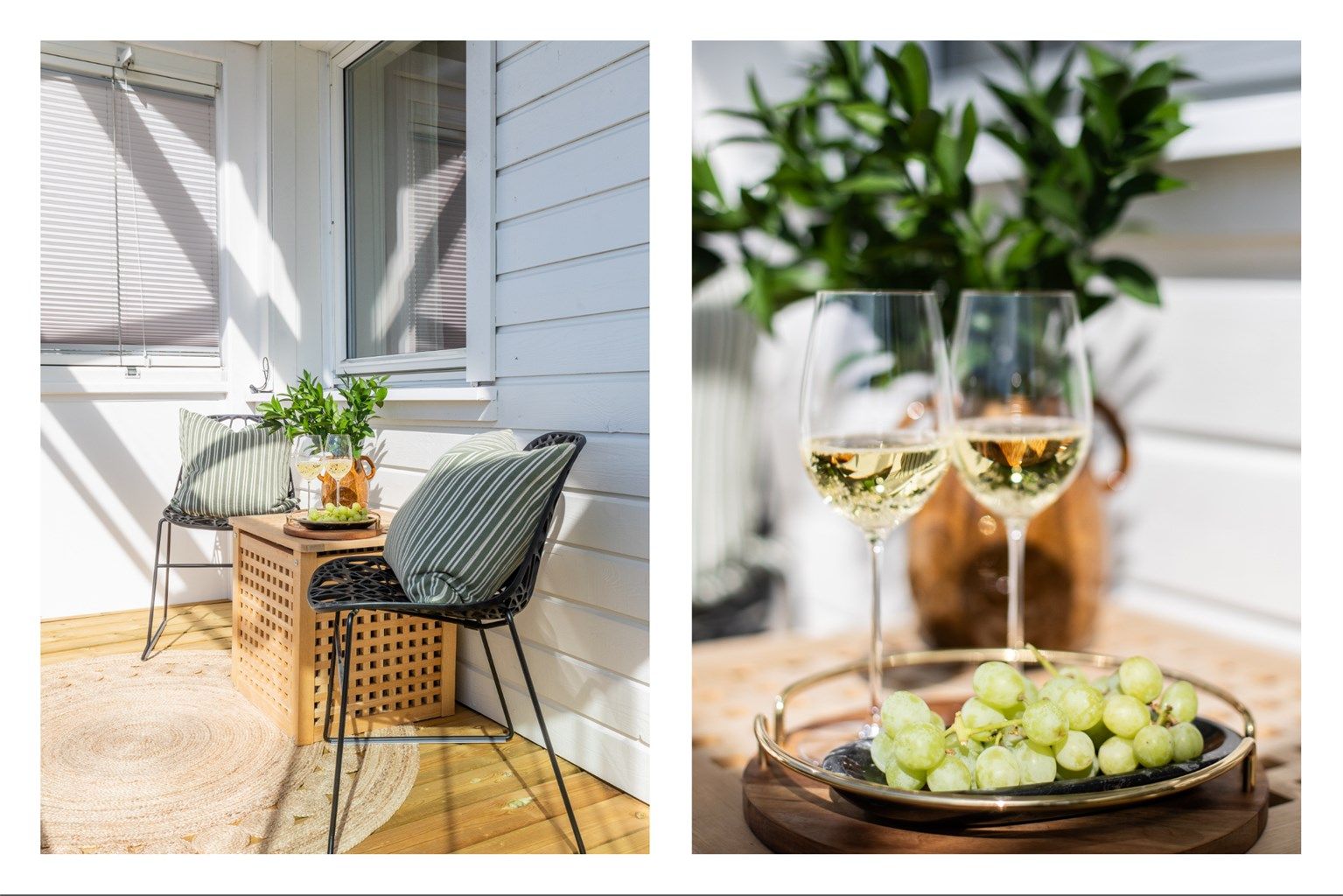 Fine forutsetninger for å kunne nyte årets varme dager like utenfor egen stue.