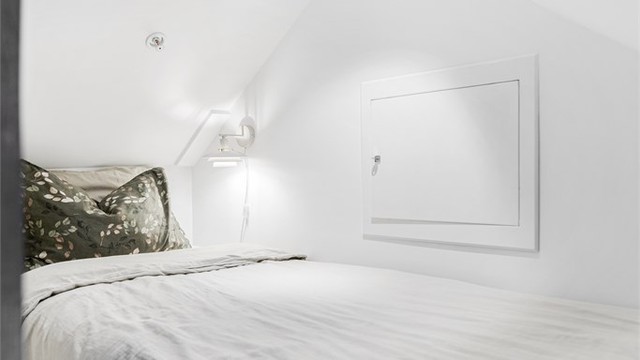 Over badet er det etablert en praktisk hems, med stige opp
