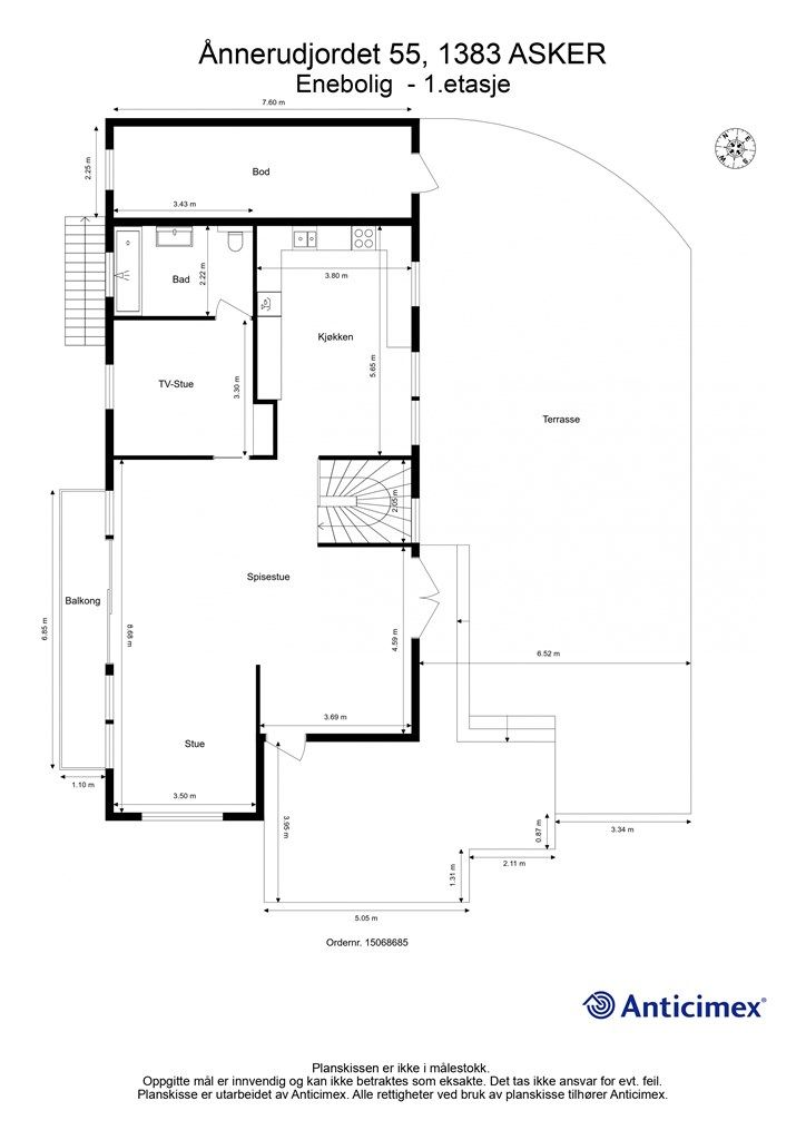Plantegning - 1.etasje