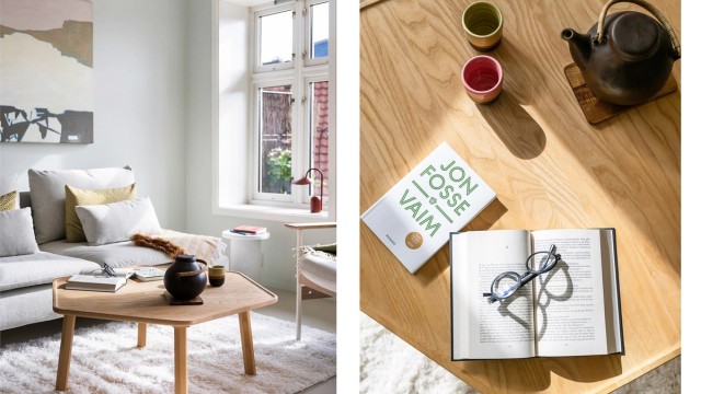 De dype vinduskarmene gir fine muligheter for dekor og grønne planter.