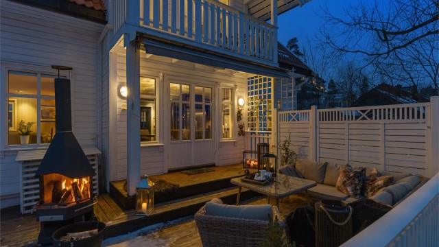 Kveldsstemning på terrassen