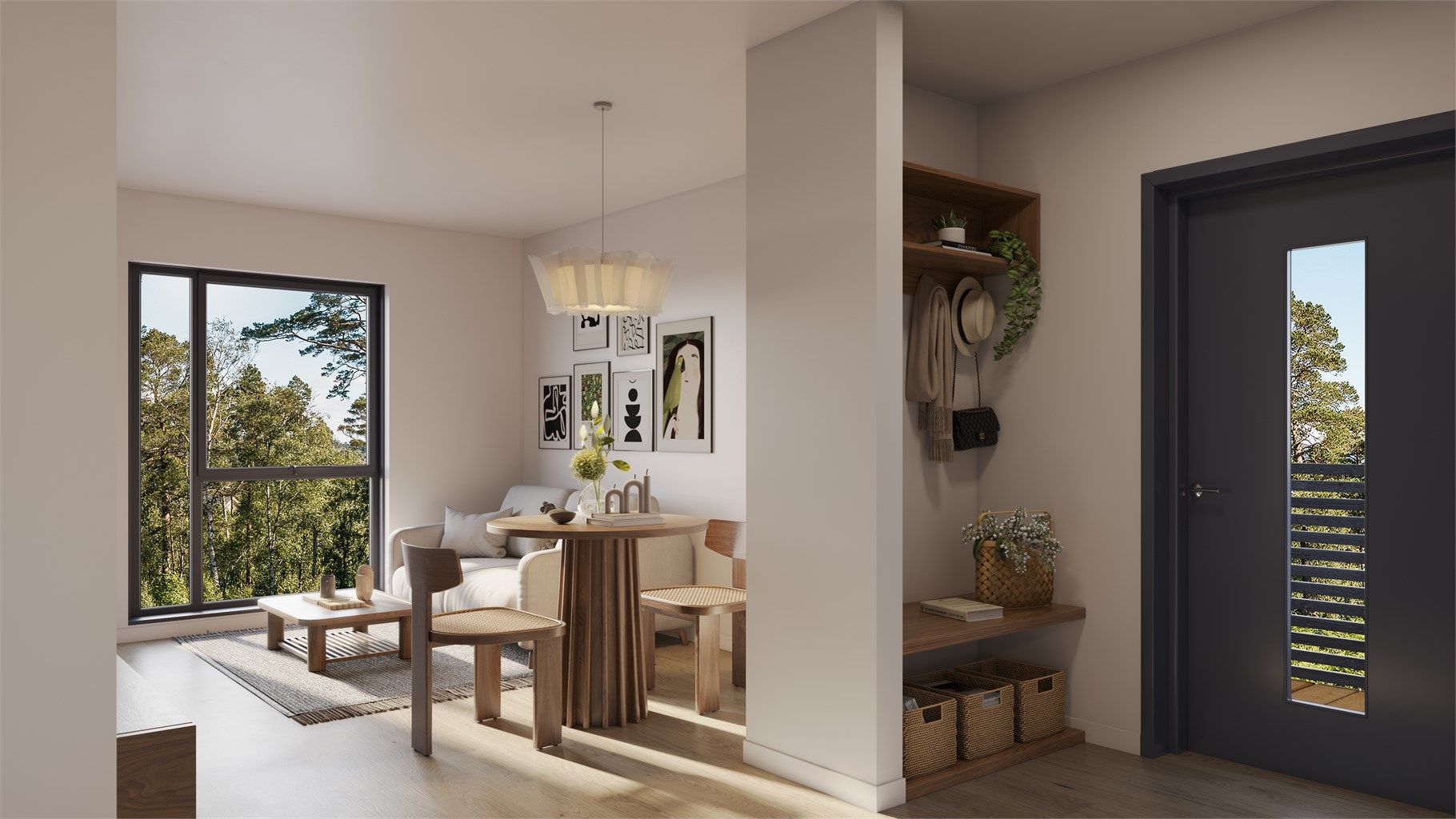 Illustrasjon fra 2-roms. Illustrasjonsbilde og avvik vil forekomme. 