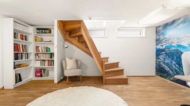 Vannbåren varme i gulv.