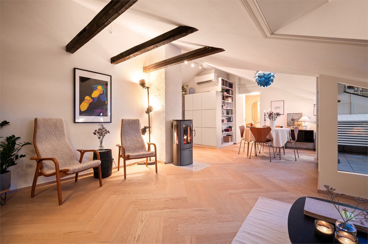 Peisovnen er perfekt for kalde vinterkvelder.