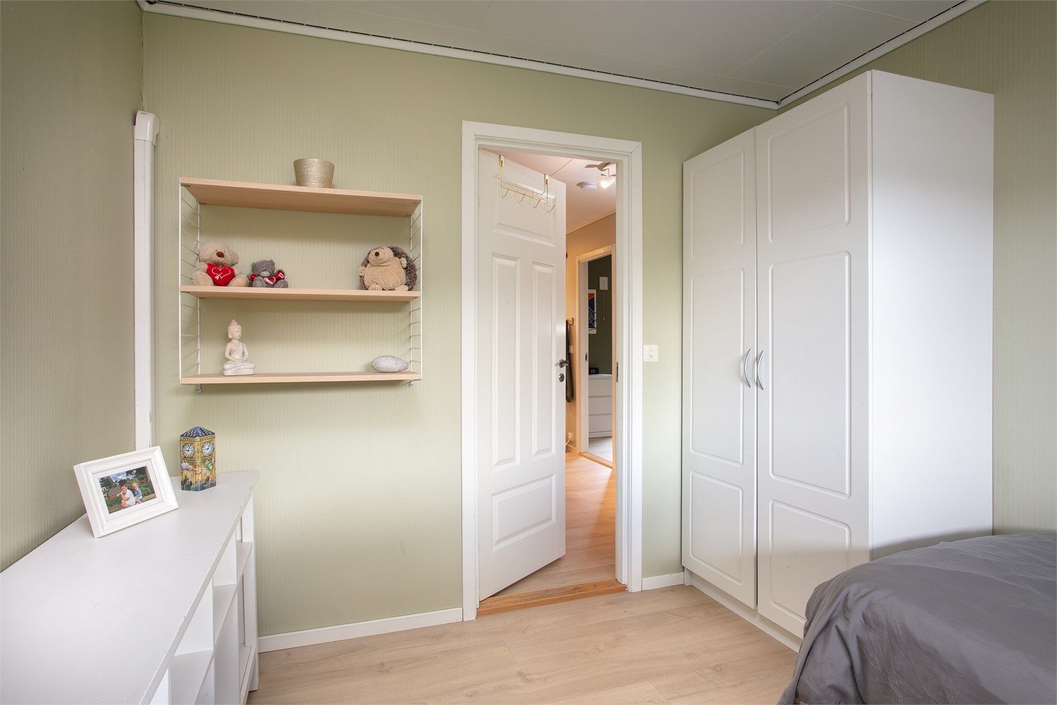 Rommet har en god størrelse og er lett å innrede.