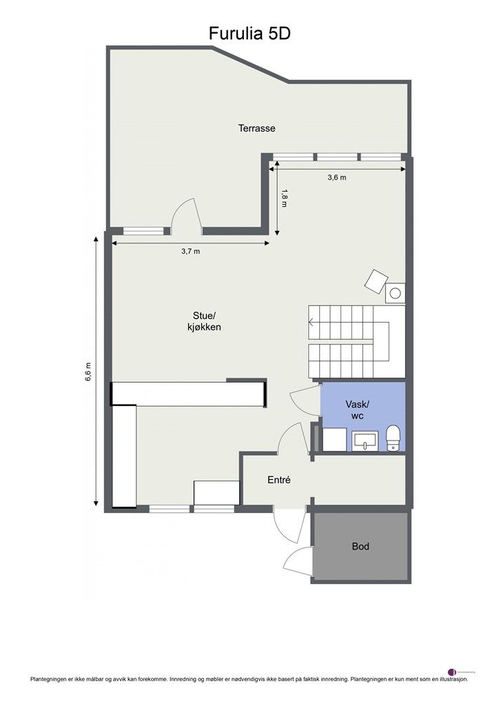 Plantegning 1. etasje