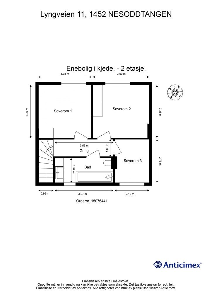 Plantegning 2 etasje
