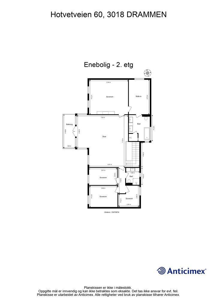 Plantegning - 2. etasje