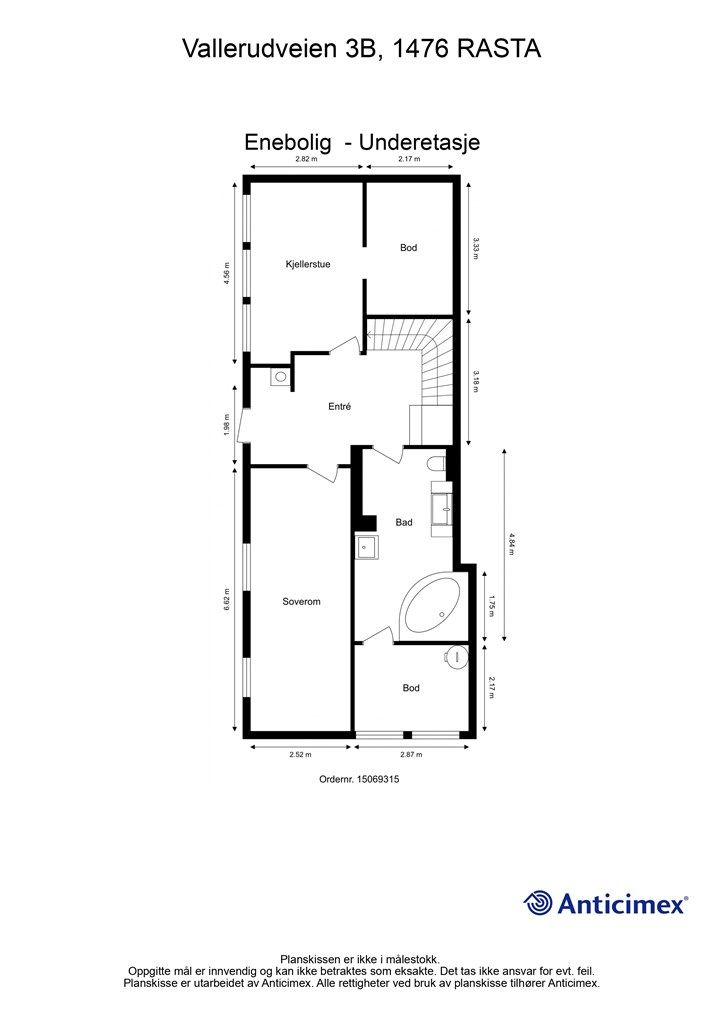 Plantegning - Underetasje