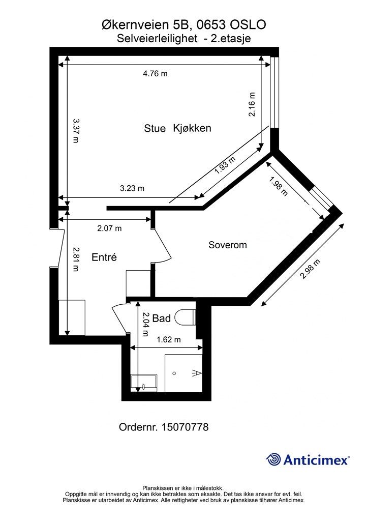 Alternativ planteging med eget soverom