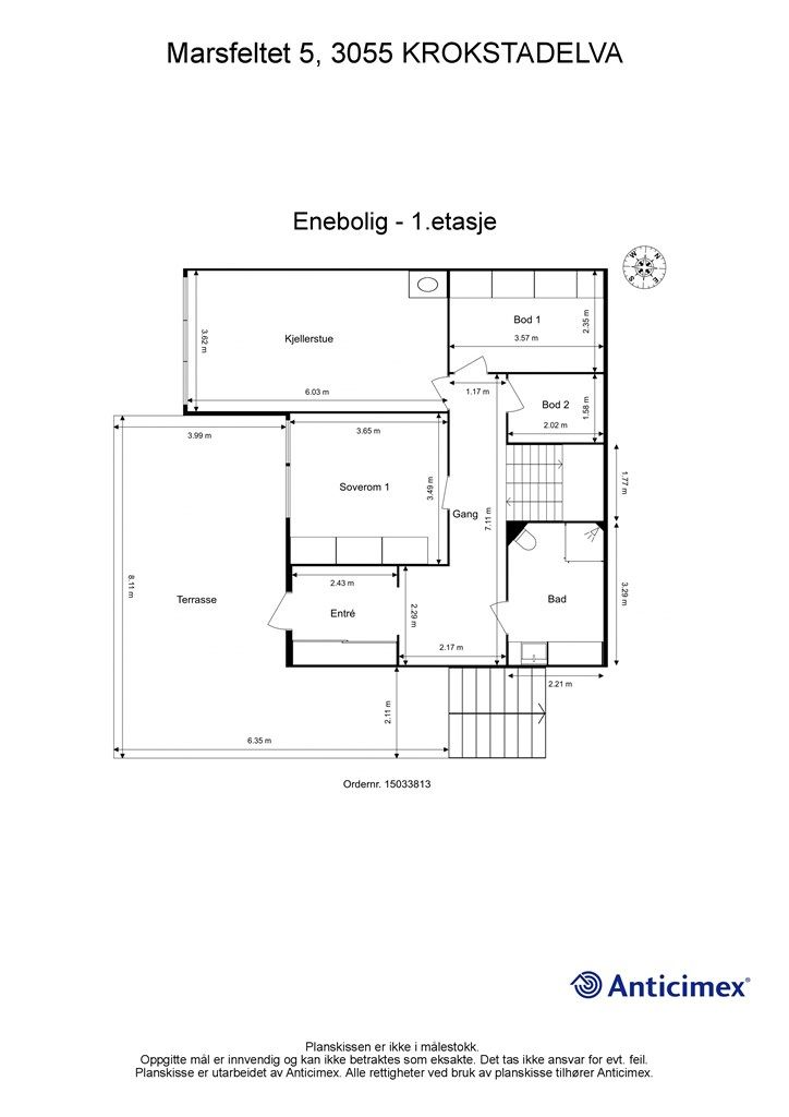 Plantegning 1. etasje