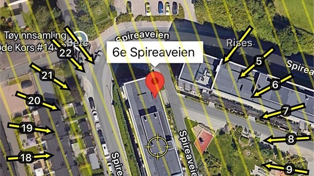 Solkart er kun ment som en illustrasjon over solforholdene midtsommers (21.6). Teknologien som brukes kan slå feil pga. kalibrering e.l. Solforhold må derfor også kontrolleres selv ved hjelp av kompass, kart eller egen app hvis dette er av betydning