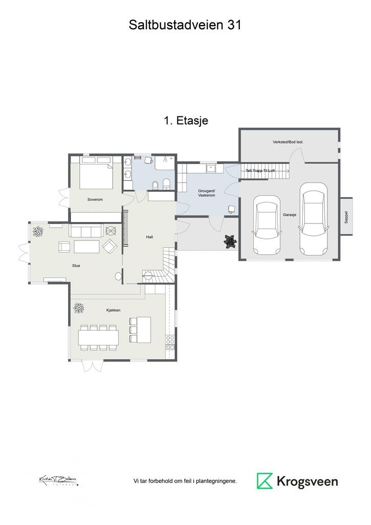 Planskisse 1. etasje.