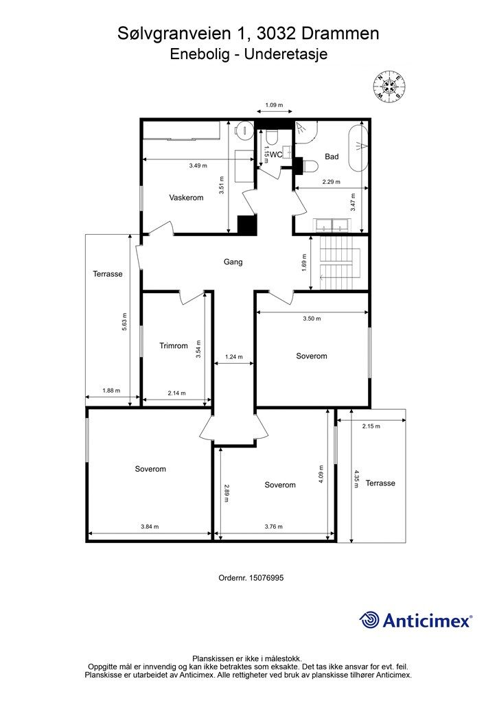 Plantegning - Underetasje
