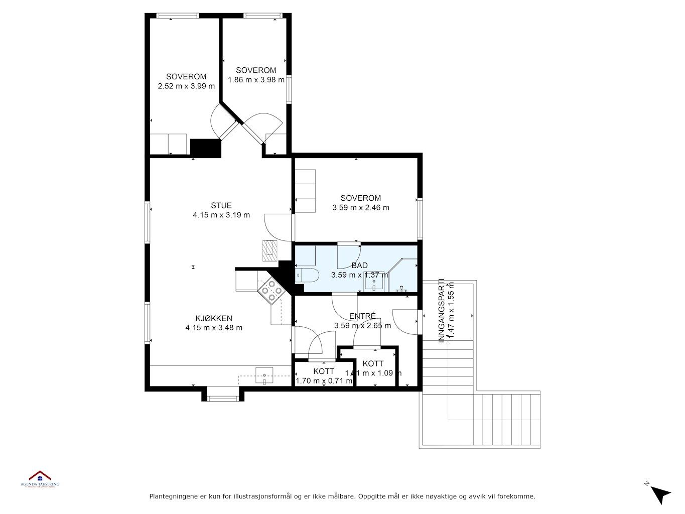 Plantegning 2. etasje.