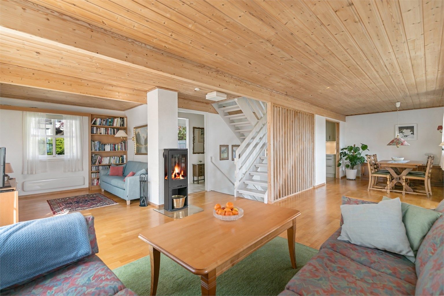 Peisovnen gir ekstra varme og hygge på kalde dager.