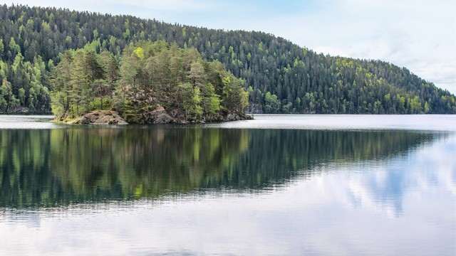 Lutvann ligger en kort spasertur unna, og byr på alt fra idylliske turområder til badevann og fiskemuligheter.
