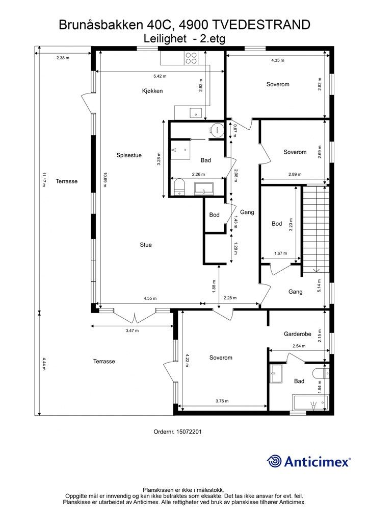 Plantegning 2. etasje