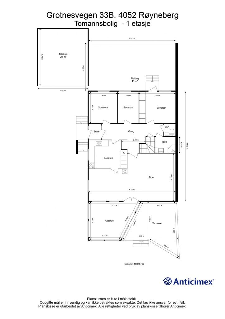 Plantegning 1.Etasje.