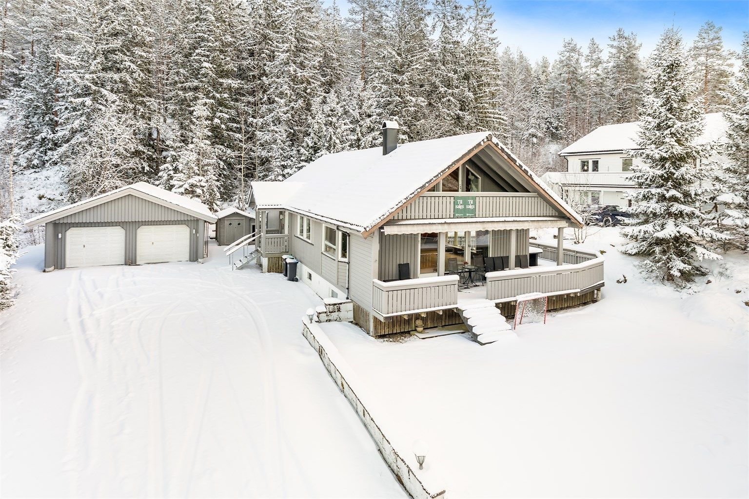 Stor flott bolig med gode solforhold