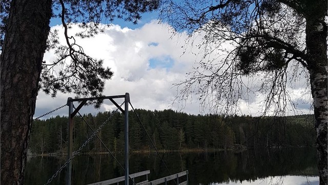 Badeplassen på Bråten ved Nøklevann.